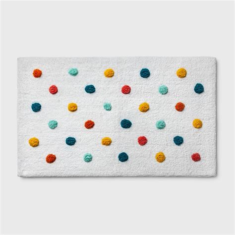 polka dot bathroom rugs|polka dots bath mats.